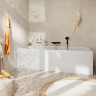 Смеситель для ванны Hansgrohe Tecturis S 73422670 черный